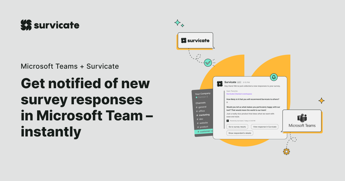 Survey tool integrated with Microsoft Teams Try free